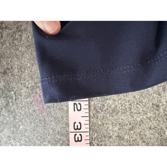 Lauren Ralph Lauren‎ Dress Womens 18 Navy Evening Gown Cape Overlay Formal Maxif - Picture 9 of 10